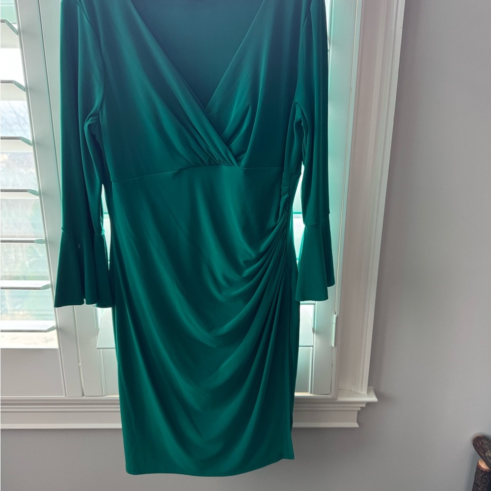 Elegant Green Ralph Lauren Dress Size 16